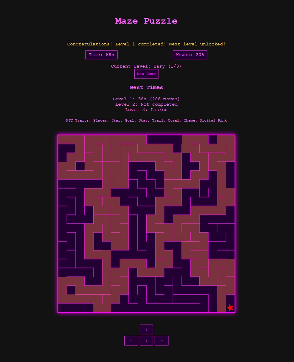 Maze Puzzle NFT Preview